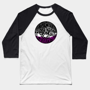 Asexual Pride - Ghost Bubble Baseball T-Shirt